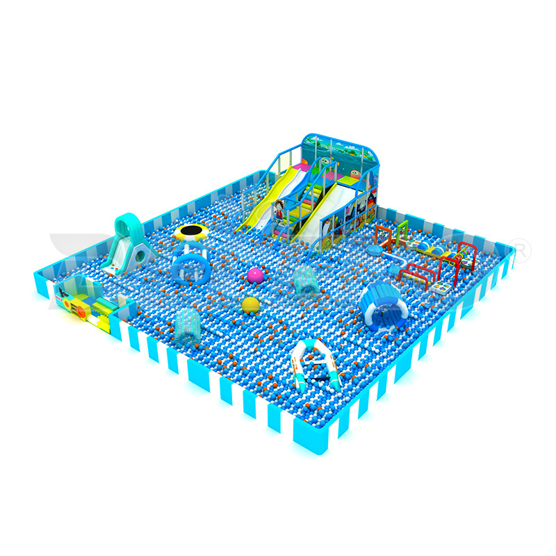 400㎡ Blue Amusement Indoor Playground