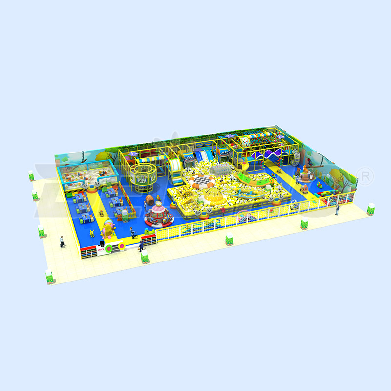 504㎡ Blue and Yellow Indoor Playground