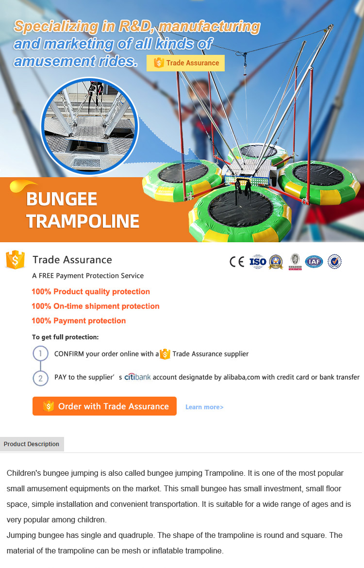 Classic 4-person Bungee Trampoline - Trampoline Bungee - 1